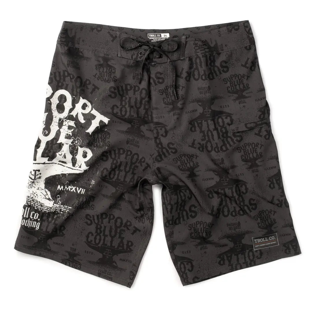 Radial Cassara Boardshort – Black / White