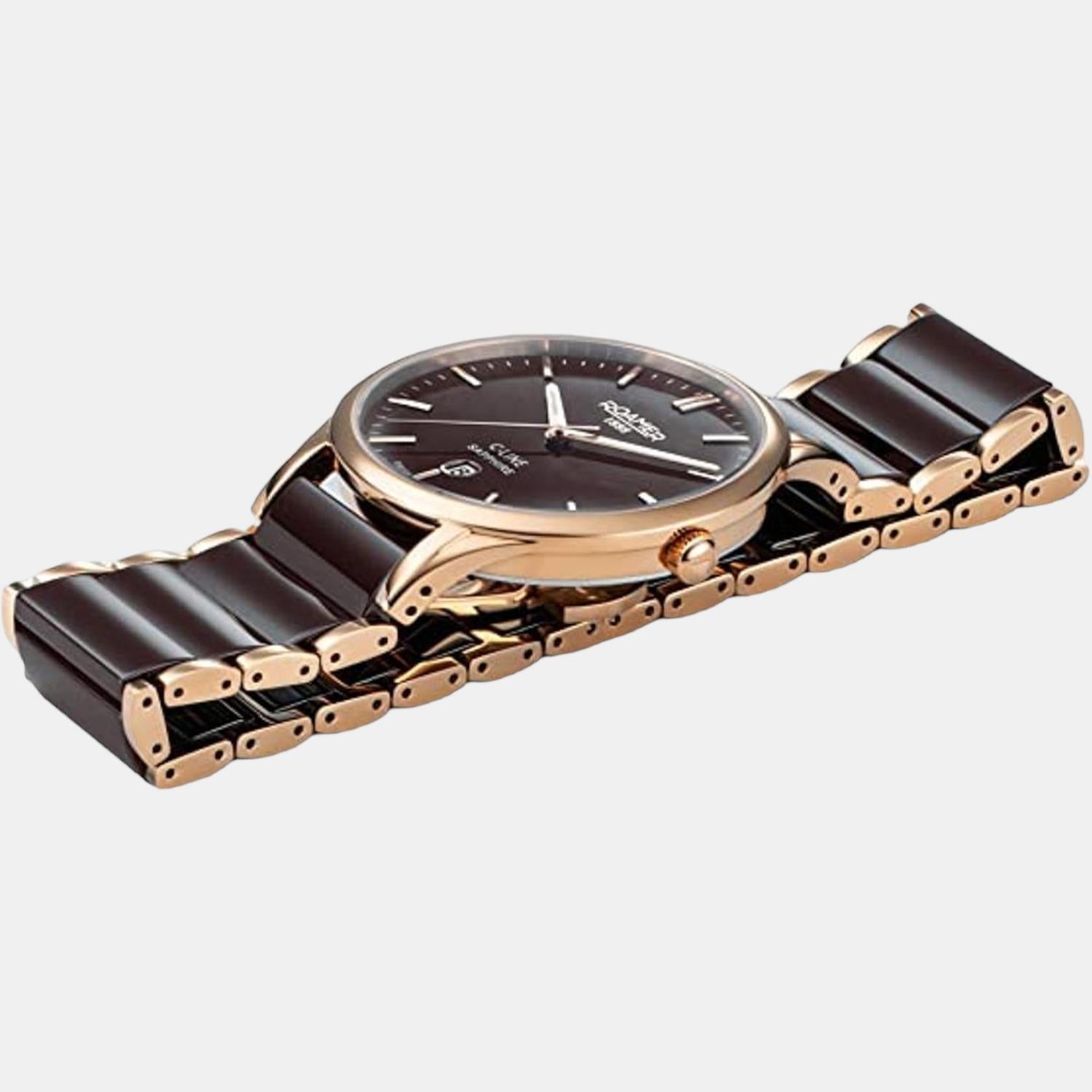 Roamer C-Line Men Quartz Brown Dial Analog Ceramic Watch 658833 48 65 63 - view 2