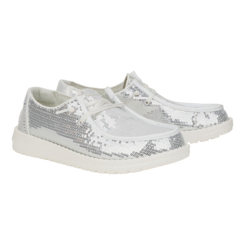 HEYDUDE shoes Wendy Disco Sequin - SIlver/White - view 2