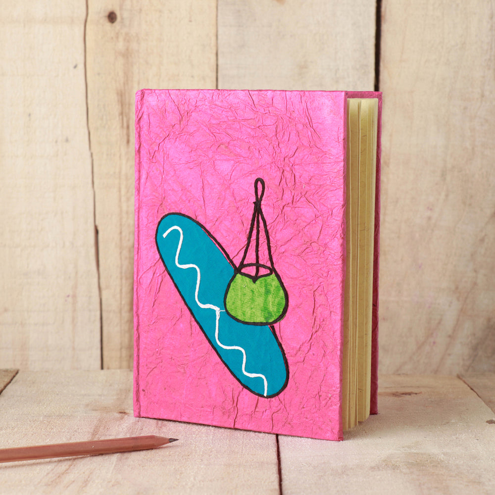 KHUSHBASH - HAPPY LOOM OF EAST Bengal Handmade Paper Notebook (7.5 x 5 in)
