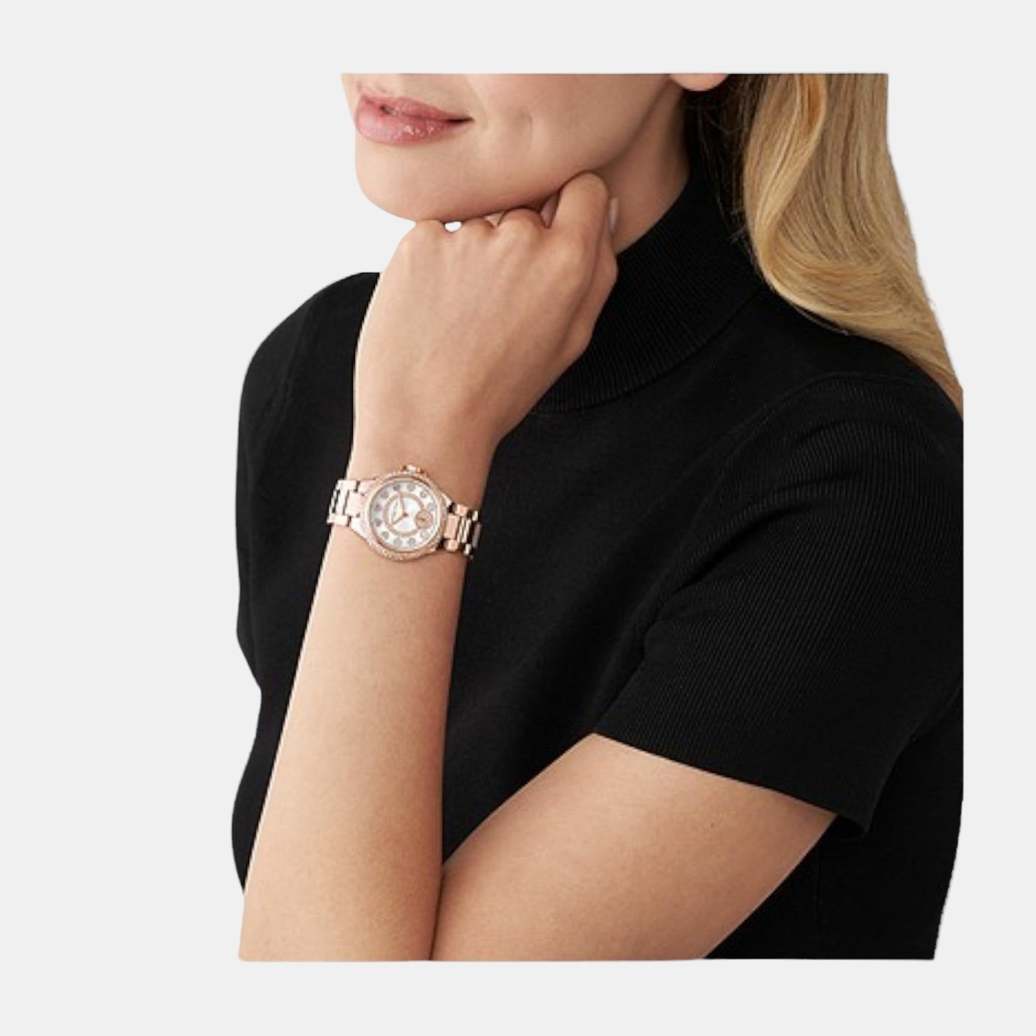 Michael Kors Camille Women Quartz White Dial Analog Stainless Steel Watch MK4700 - view 2