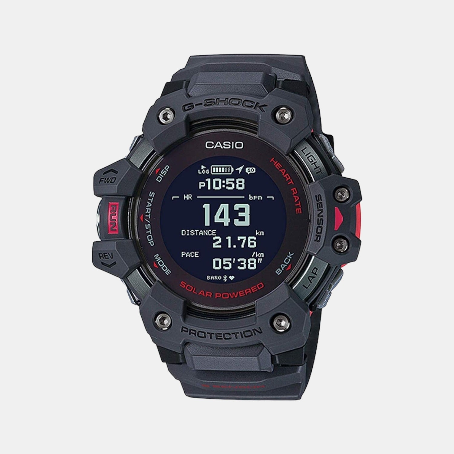 Casio G-Shock Men Quartz Black Dial Analog Resin Watch G1038