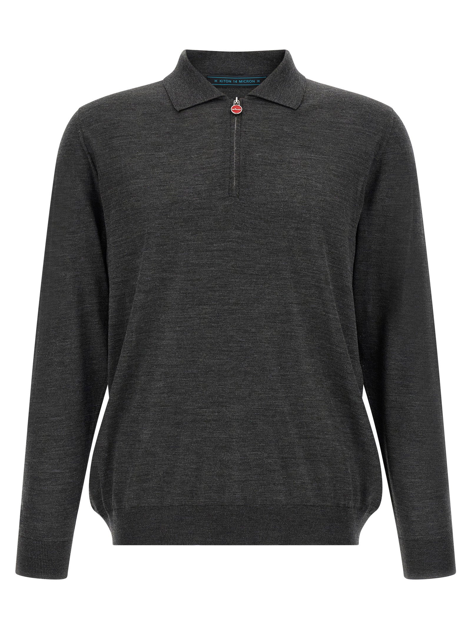 Kiton Wool Polo Shirt 14 Microns – 100% wool