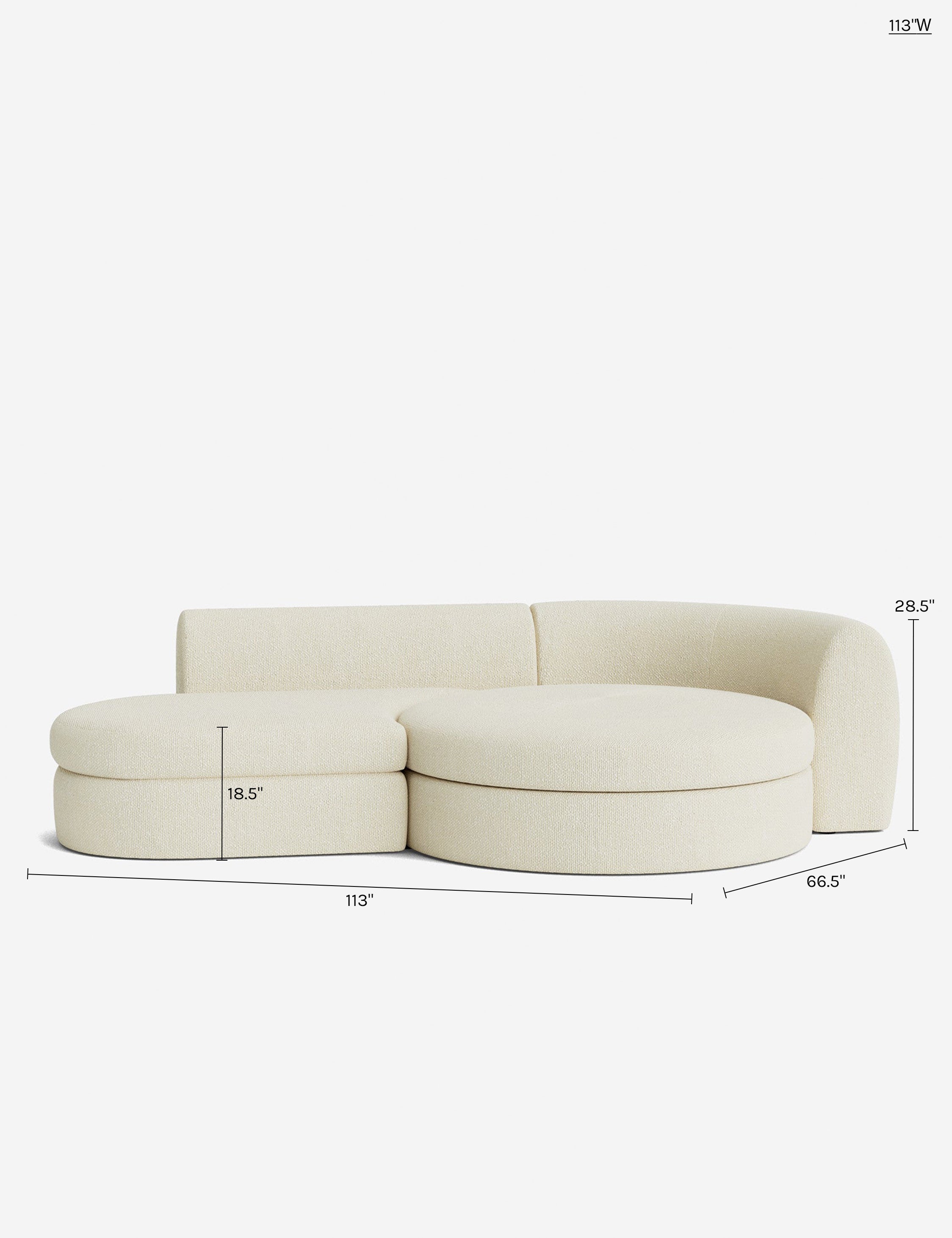 Lulu and Georgia Buckley Modular Chaise Sectional Sofa - view 238