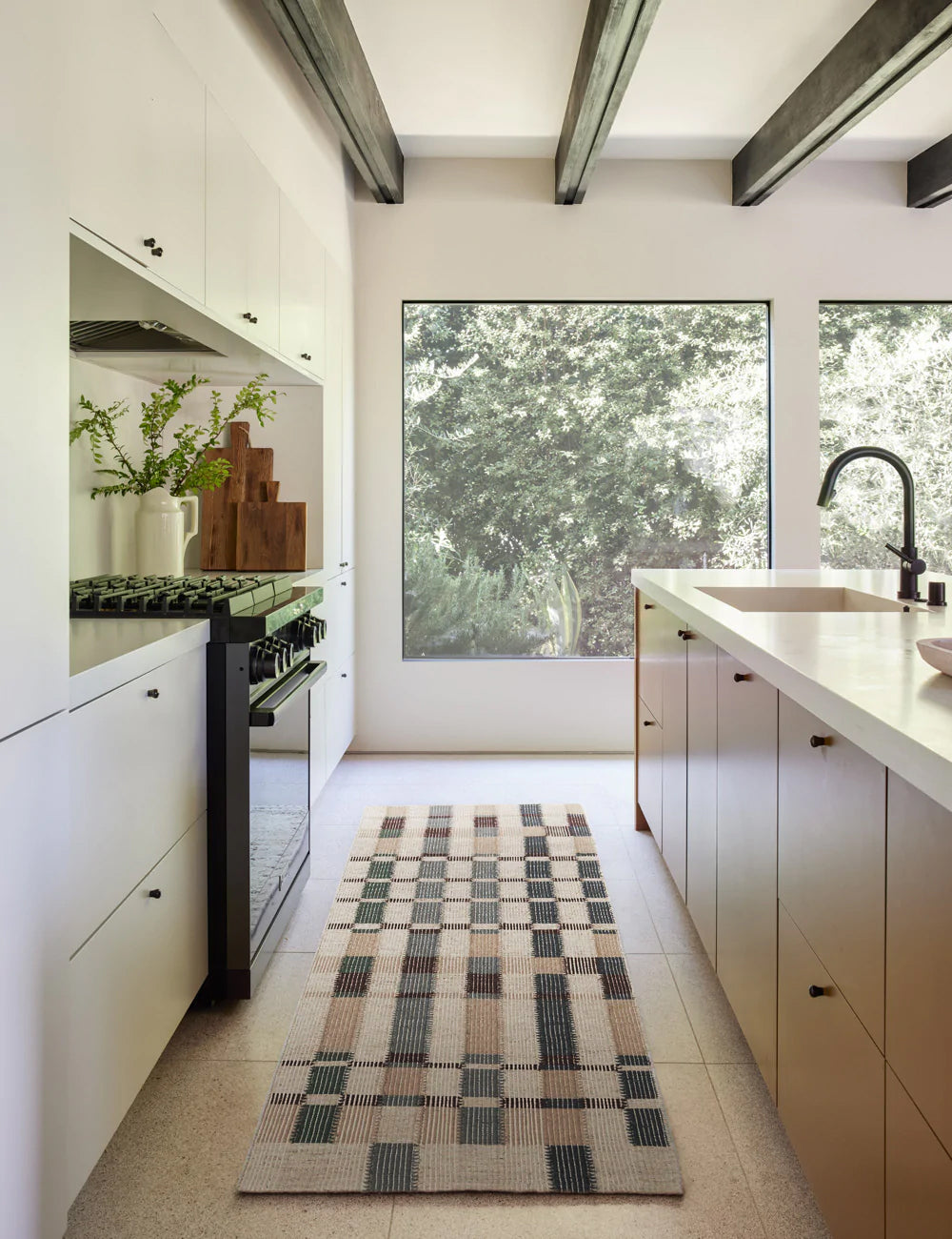 Lulu and Georgia Marli Flatweave Wool Rug by Nina Freudenberger - view 4