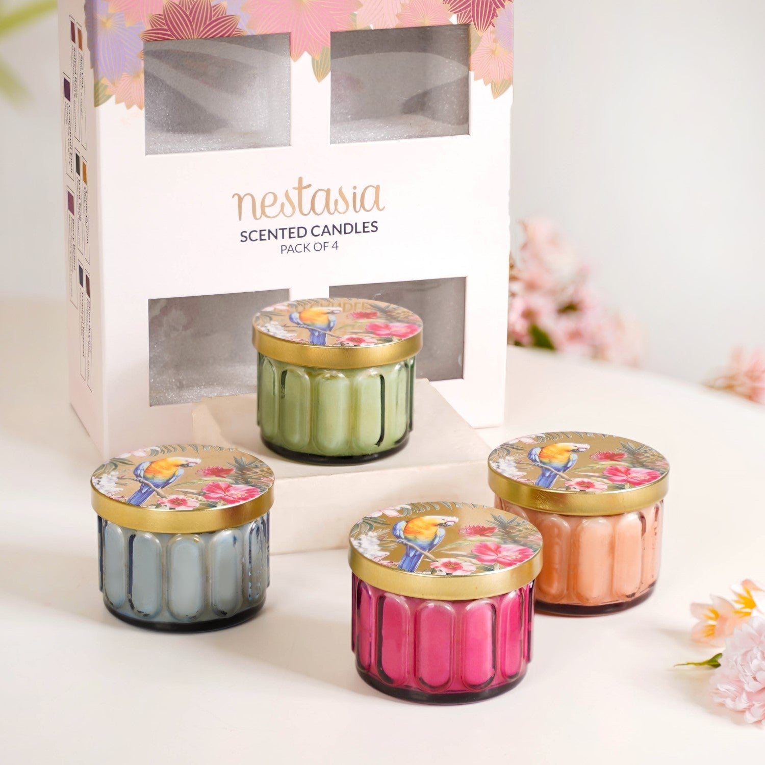 Nestasia Tropical Wellness Scented Candle Set Of 4 - view 2
