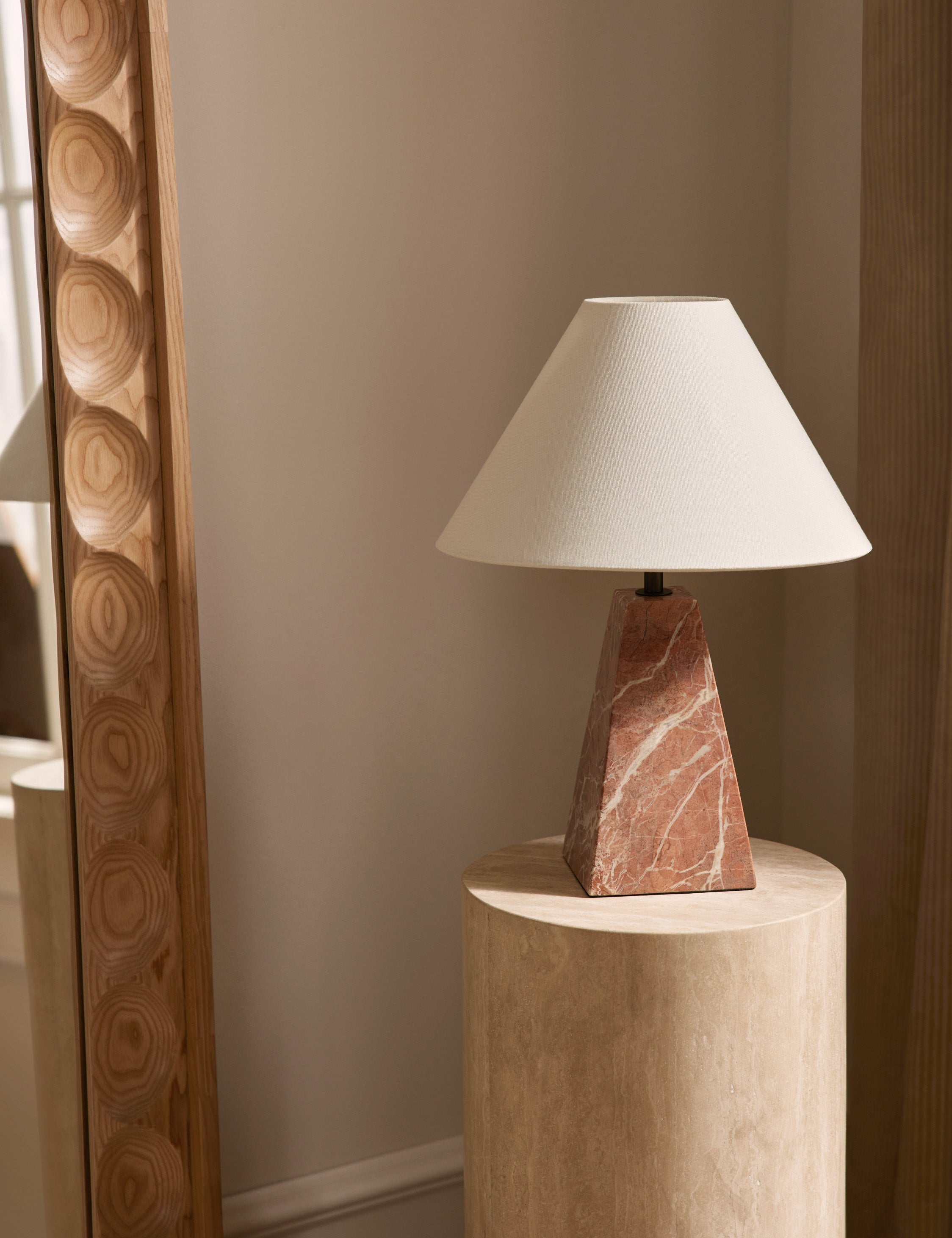 Lulu and Georgia Camara Table Lamp – Pink Marble - view 2