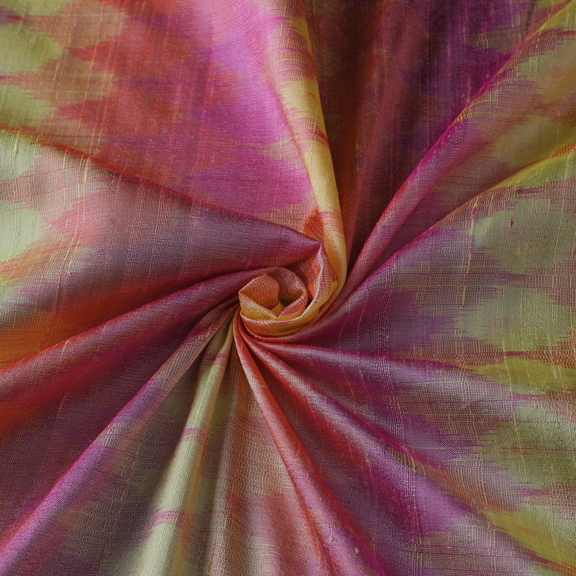 SOUTH KARGHA Multicolor - Pochampally Ikat Weave Handloom Pure Raw Silk Fabric 22 - view 3