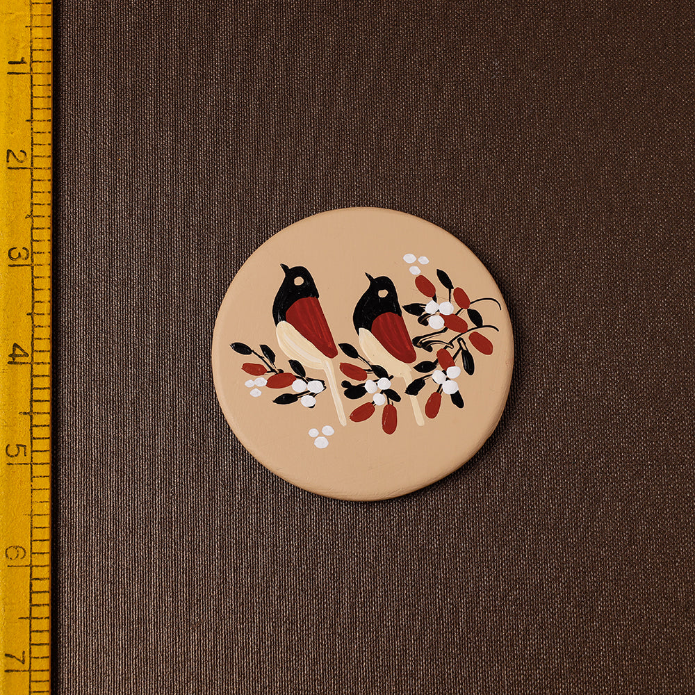 SASHA Birds - Handpainted Terracotta Fridge Magnet