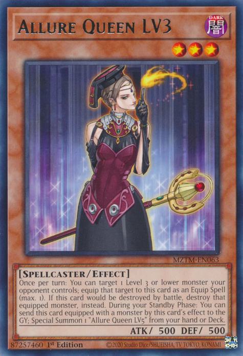 Yu-Gi-Oh! Allure Queen LV3 - MZTM-EN063 - Rare - 1st Edition