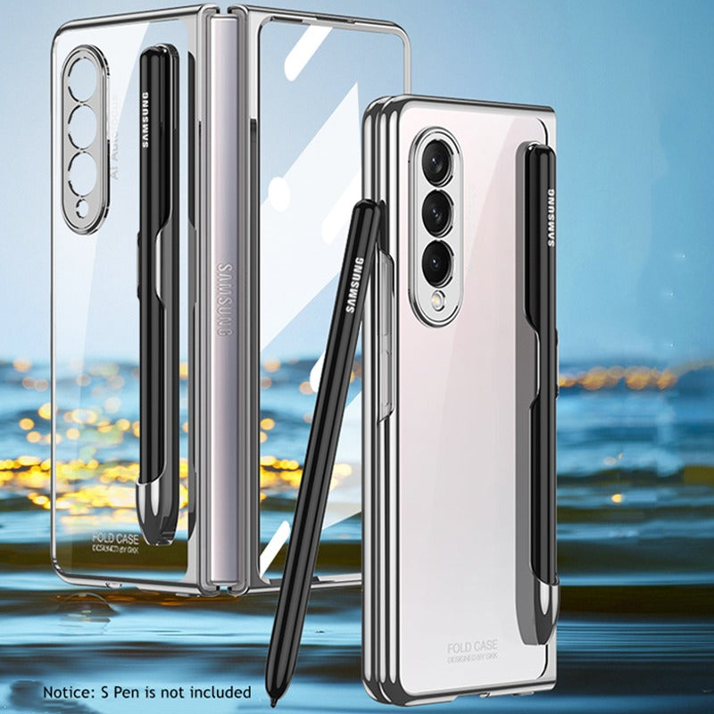 Samsung Galaxy Z Fold4 Transparent Pen Slot Folding Case - view 3