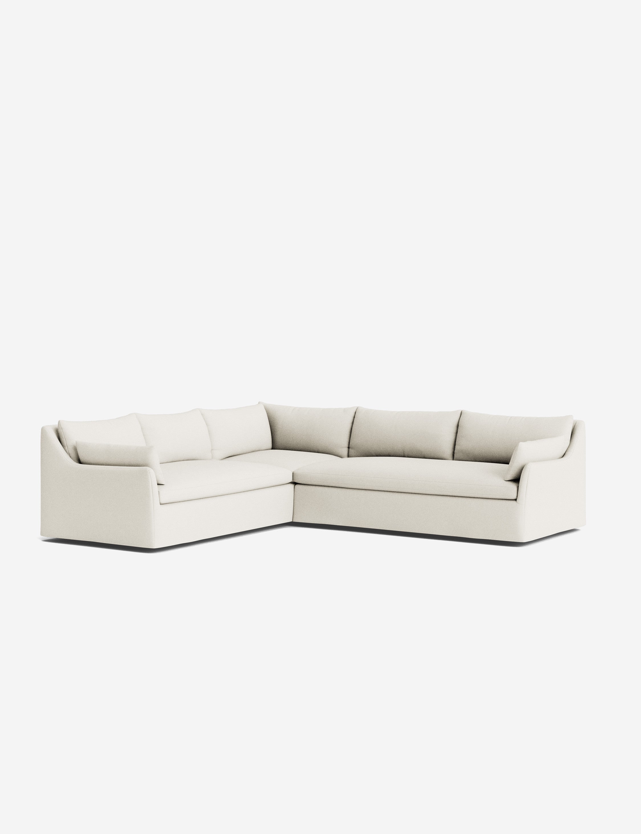 Lulu and Georgia Portola Luxe Depth Slipcover Corner Sectional Sofa - view 68