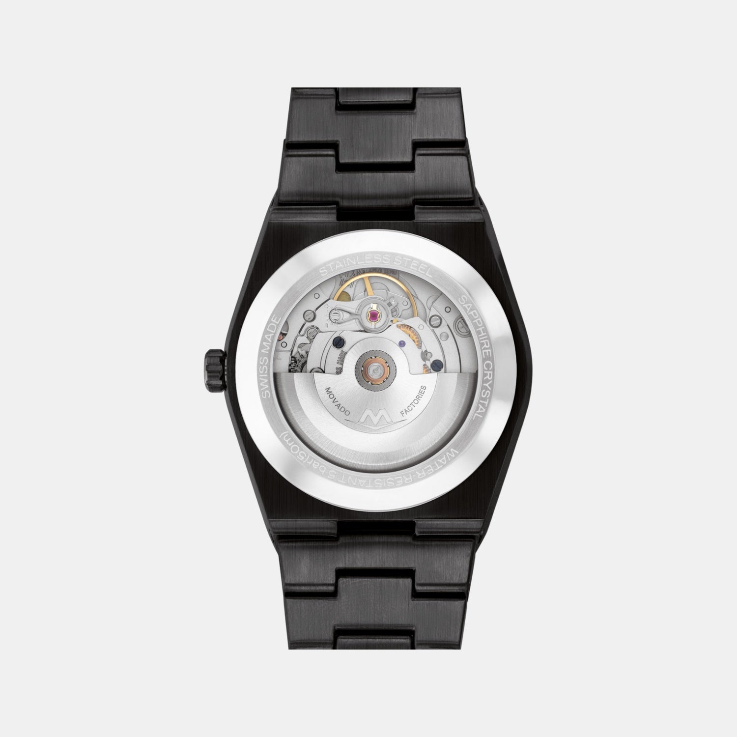 Movado Bold Men Automatic Black Dial Analog Stainless Steel Watch 3601274 - view 3