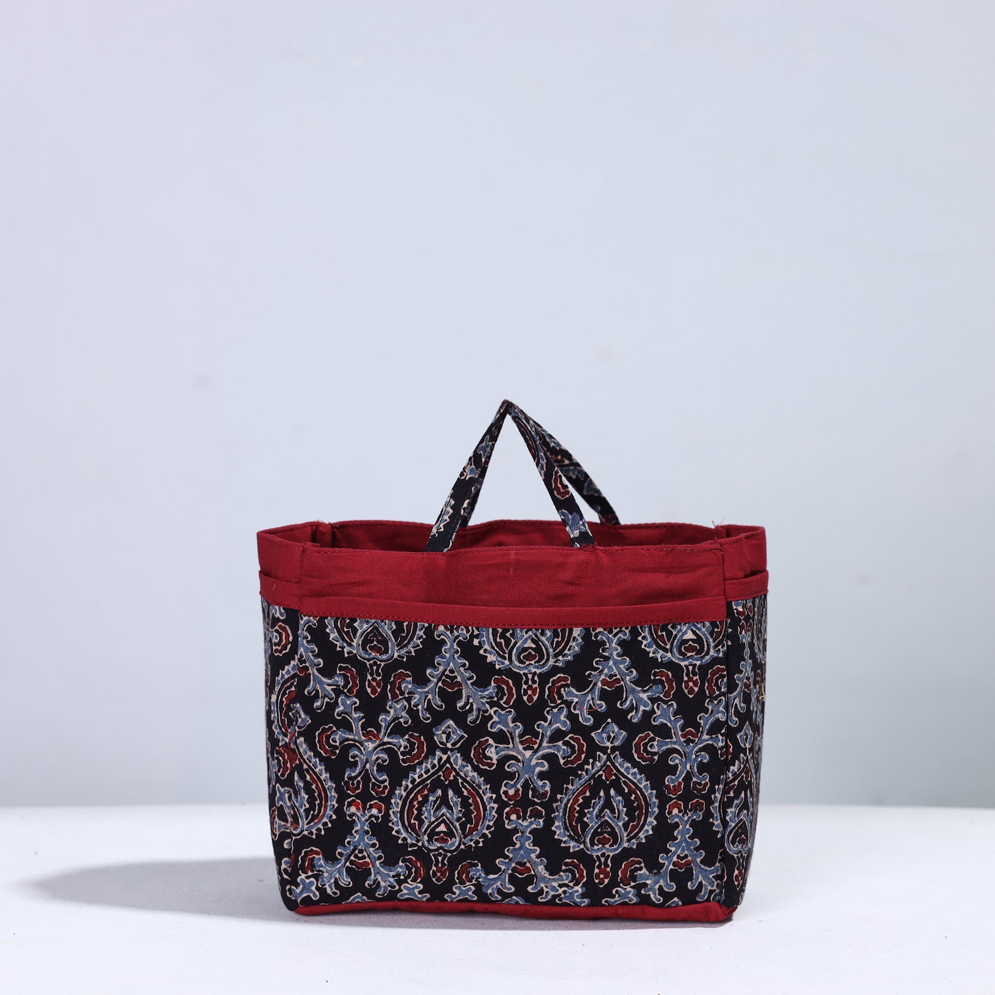 NOORI BAZAR Black - Handmade Cotton Multipurpose Cosmetic/Toiletry Bag 13
