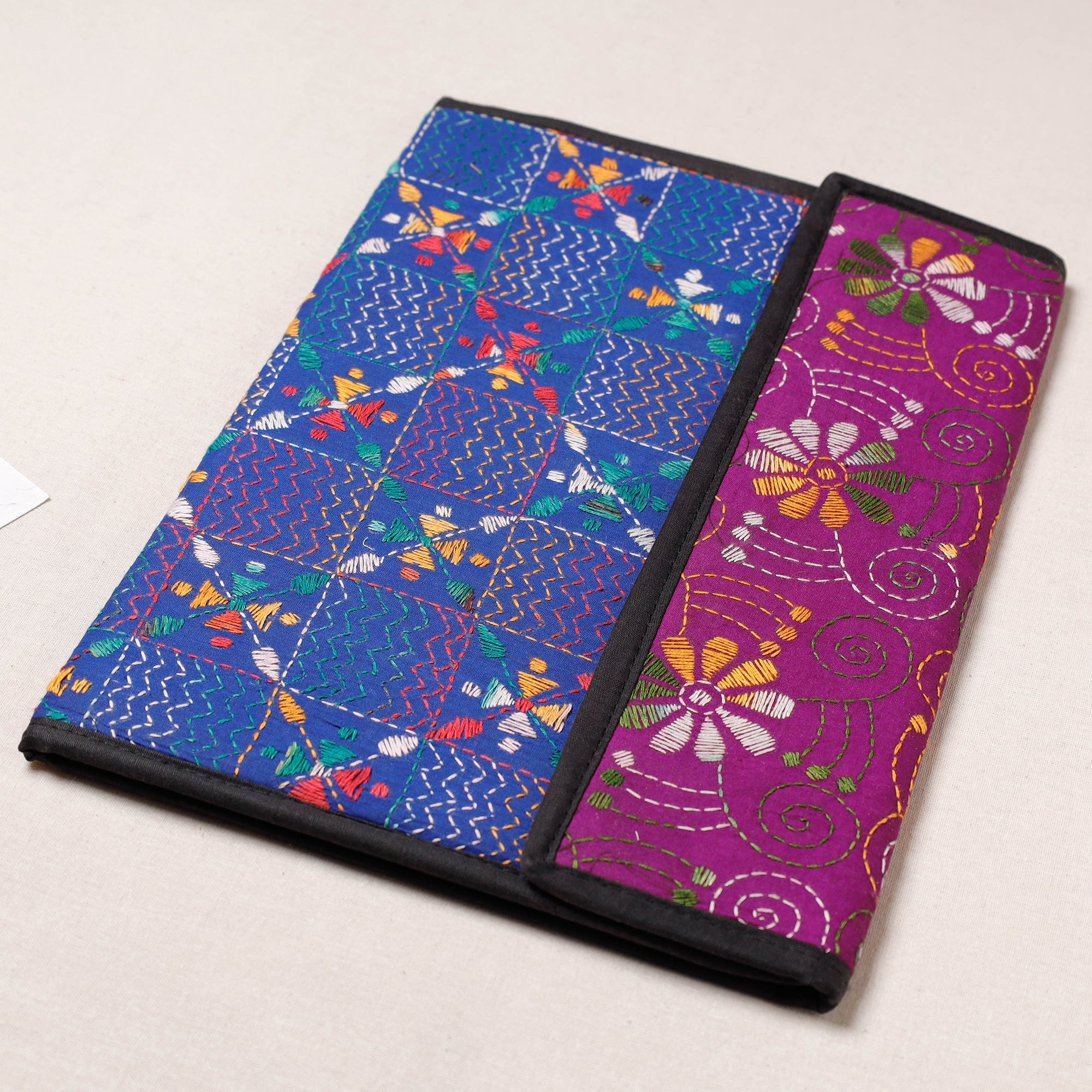 ASALKAAR Bengal Kantha Work Handcrafted File Folder - view 2