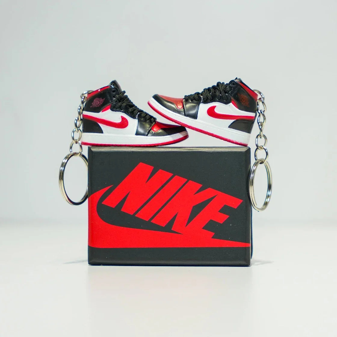 Kicks Machine 3D Sneaker Keychain With Box - AJ1 High Noble Red