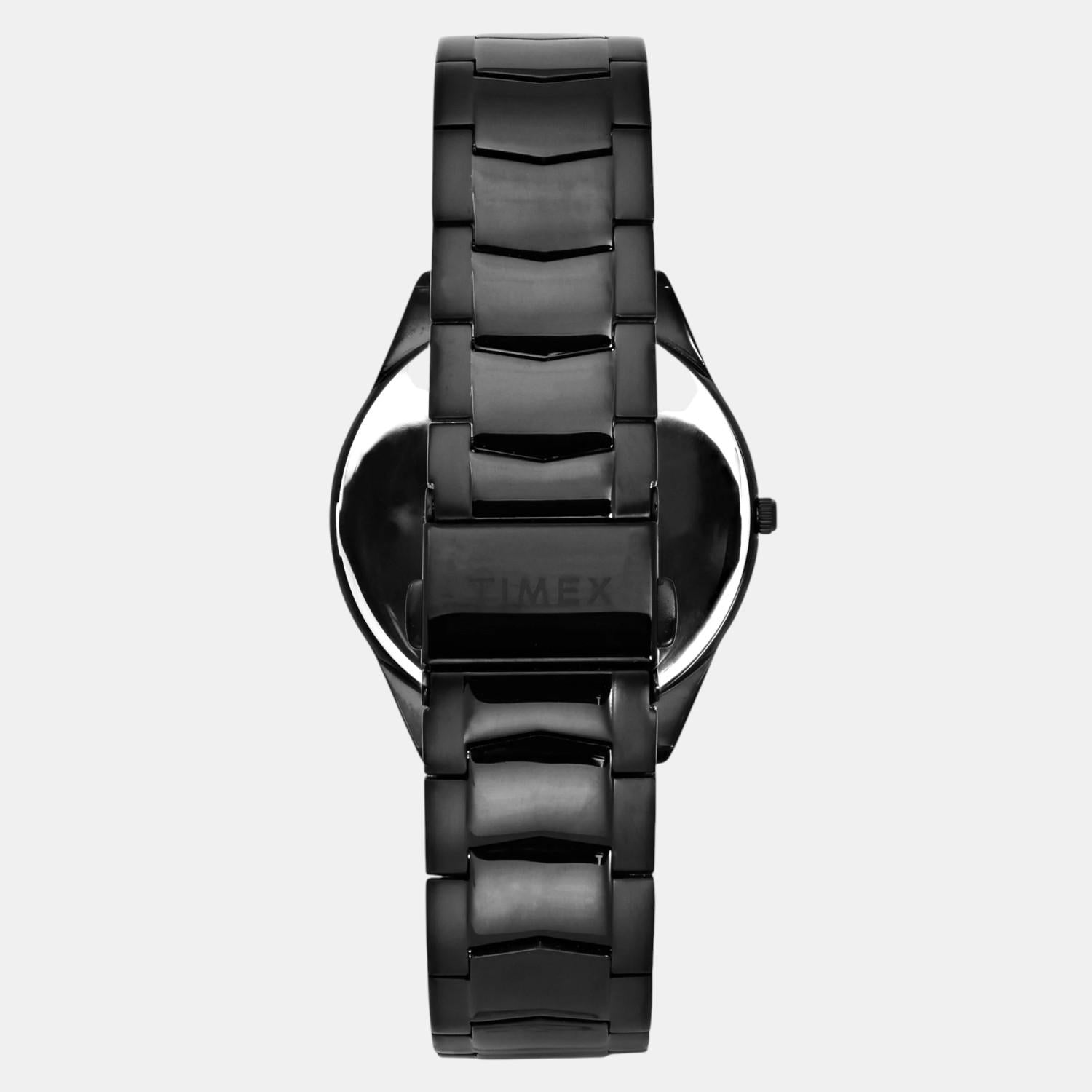 Timex Fashion Men Quartz Black Dial Analog Stainless Steel Watch TWEG25803 - view 4