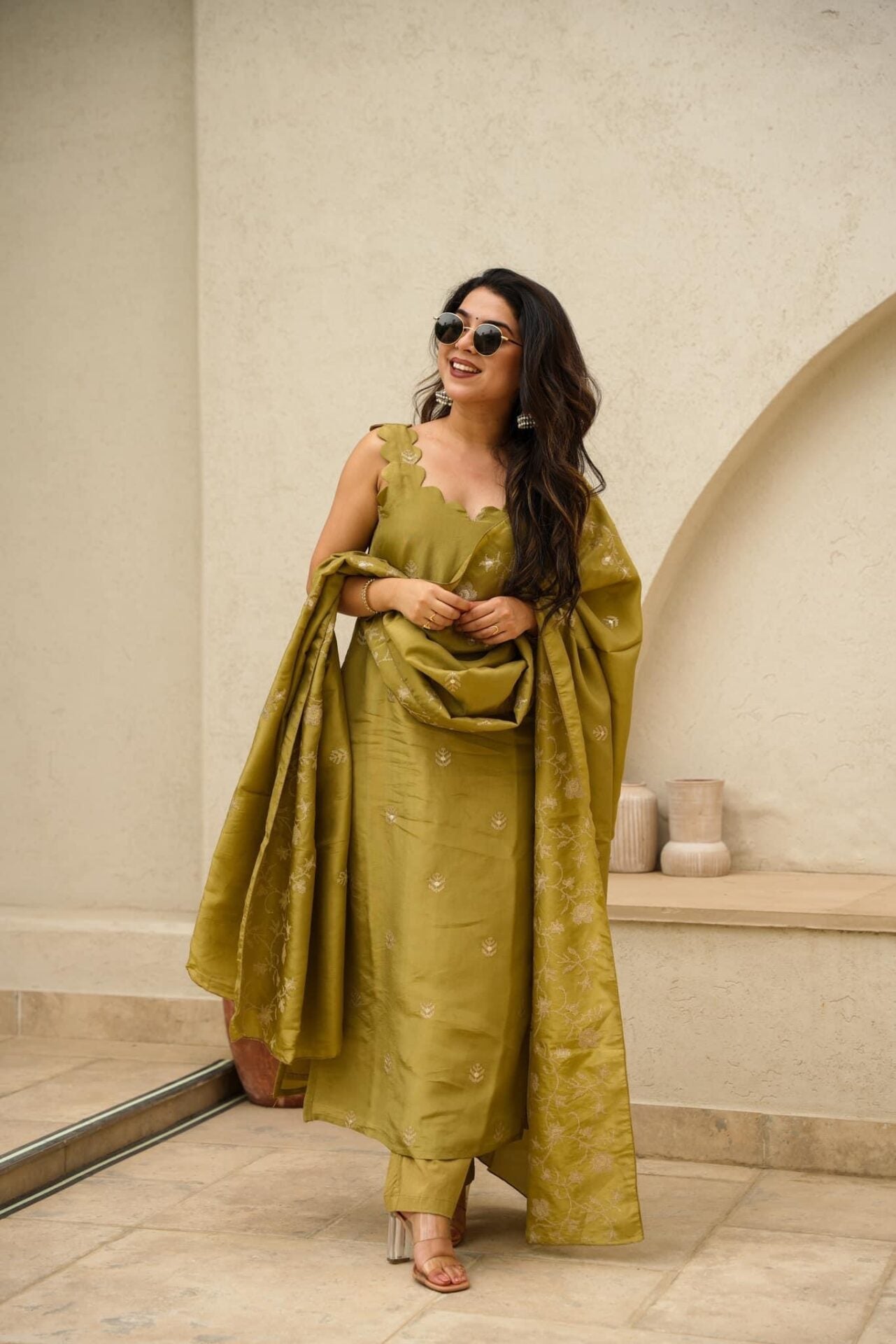 Idaho-o Ashley Cosmos kurta set - view 2
