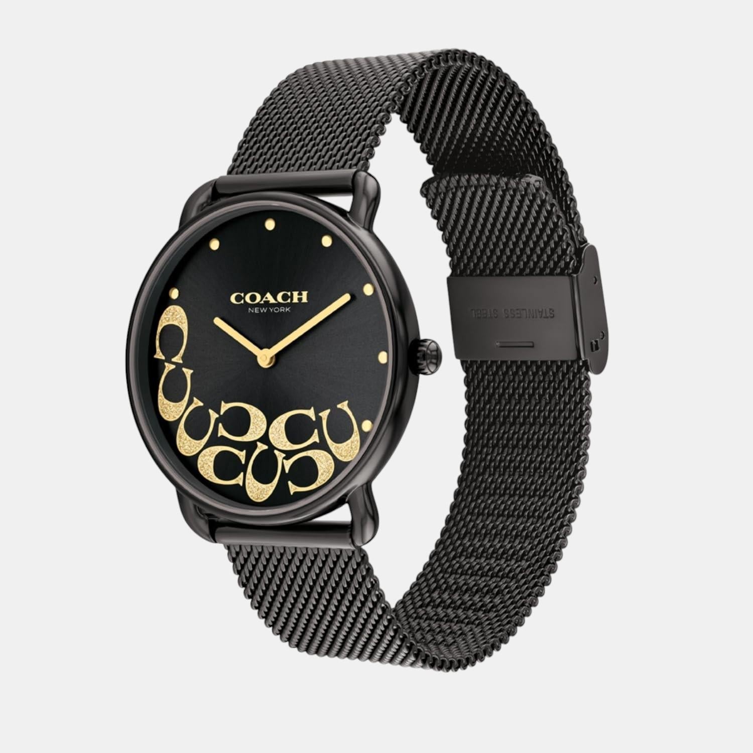 Coach Elliot Women Quartz Black Dial Analog Stainless Steel Watch 14504340 - view 2