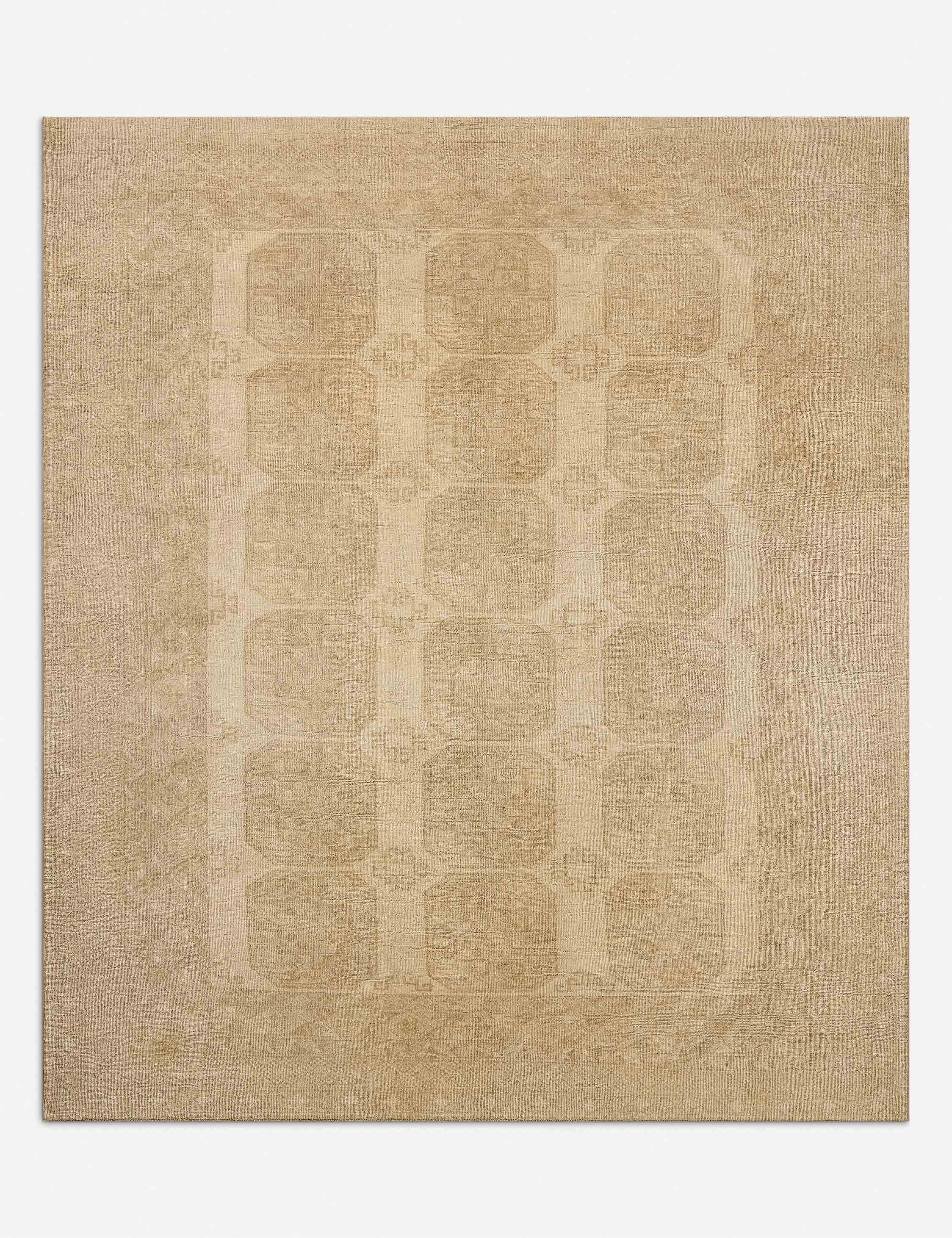 Lulu and Georgia Vintage Turkish Hand-Knotted Wool Rug No. 608, 8'2" x 9'9"