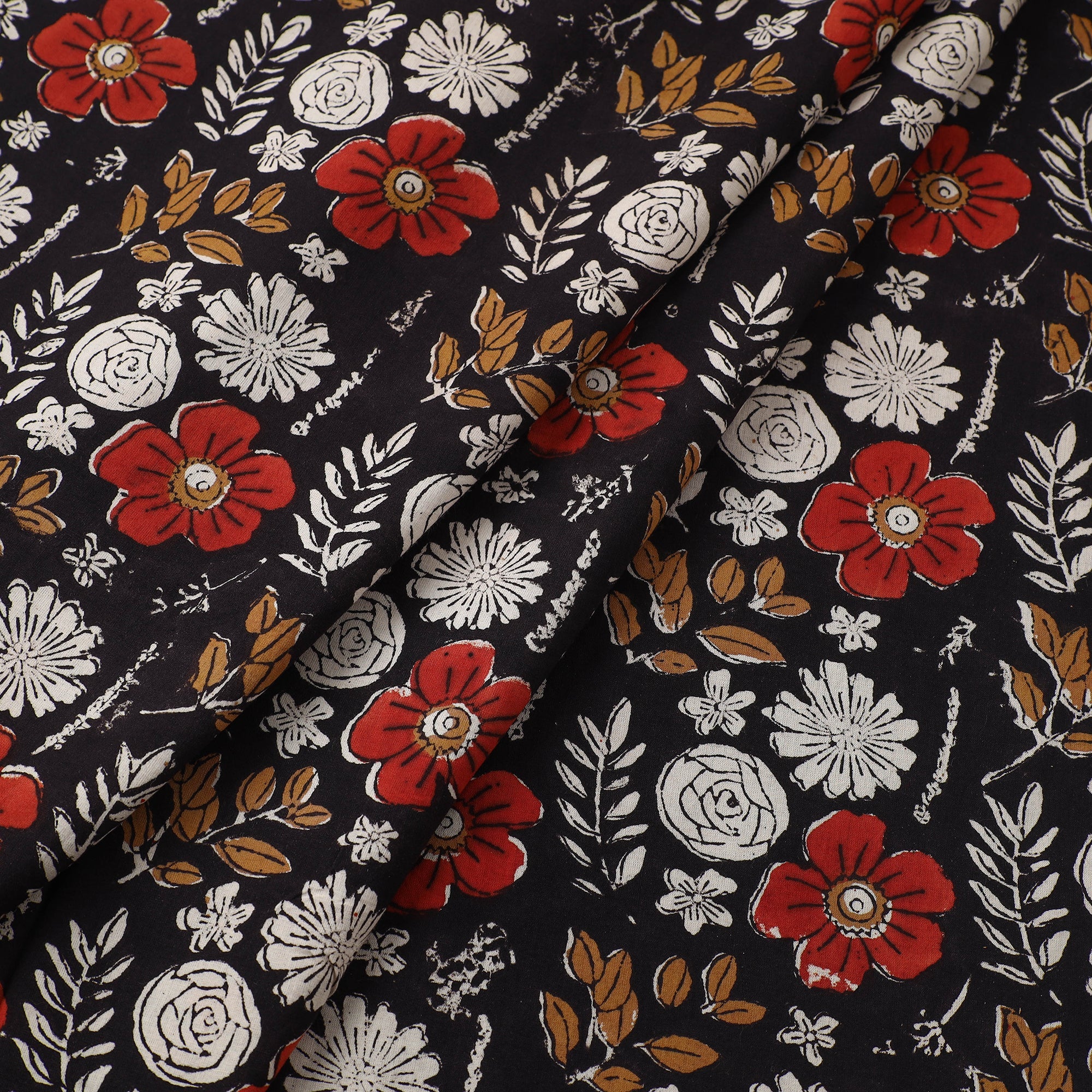 BAGRU DABU PRINTS Black - Bagru Dabu Print Fabric in Cotton 02 - view 2