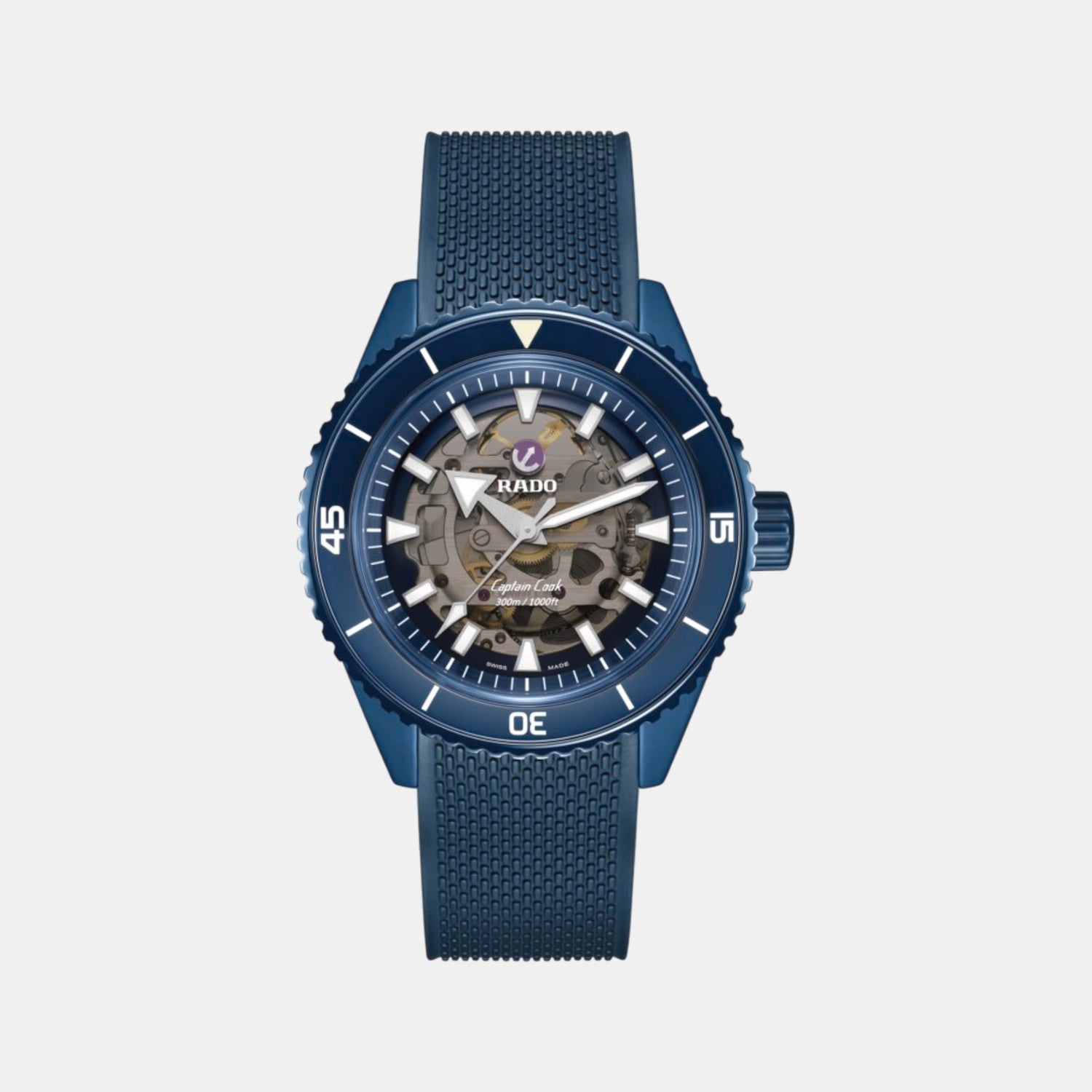 Rado Captain Cook Men Automatic Blue Dial Analog Ceramic Watch R32153209
