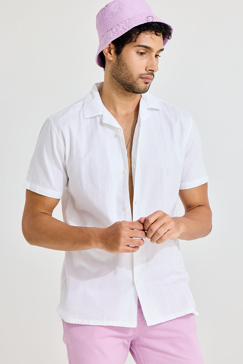 SNITCH Mini Quadfour Line White Shirt - view 2