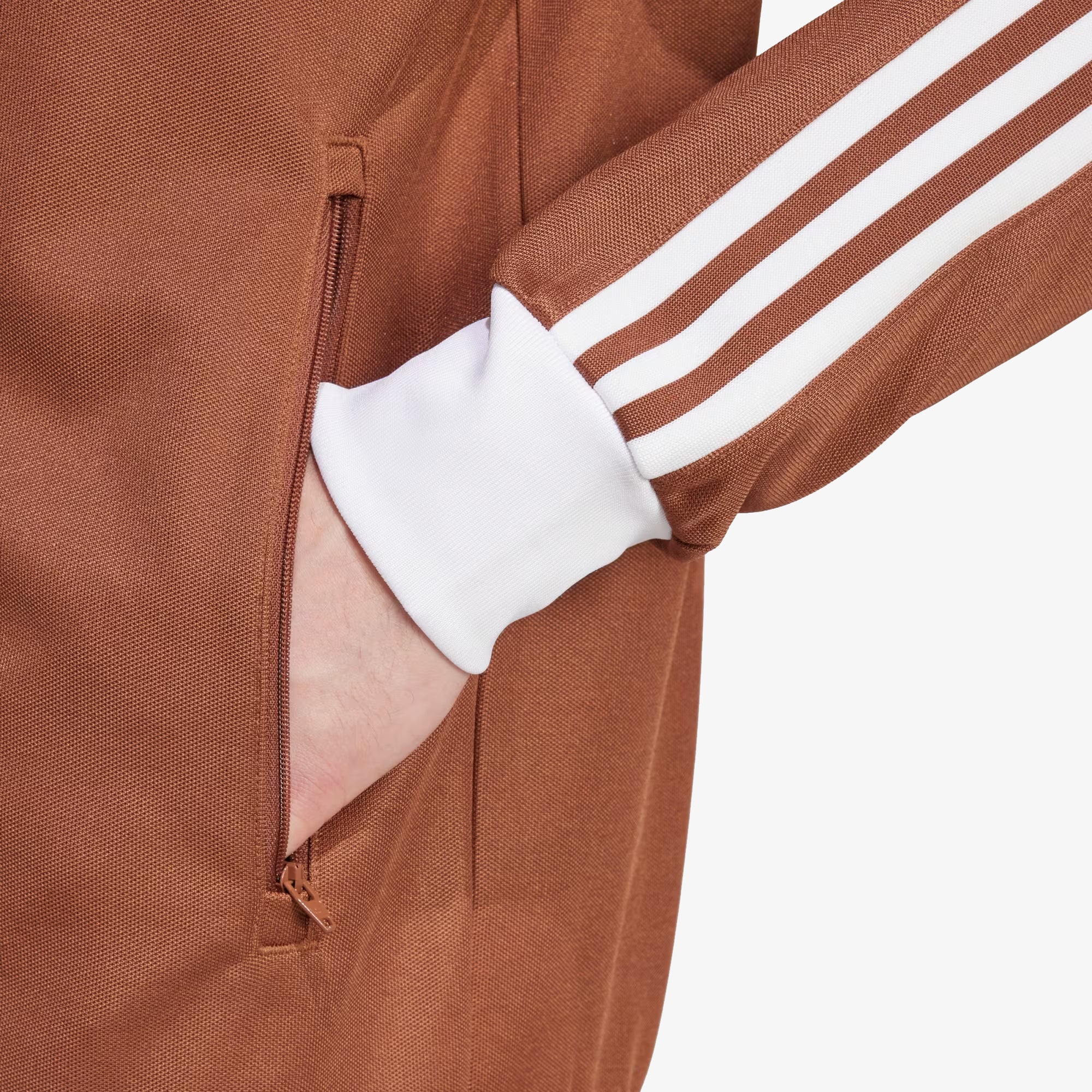 Adidas Originals | Adicolor Classics Beckenbauer Track Top { Preloved Brown - view 5