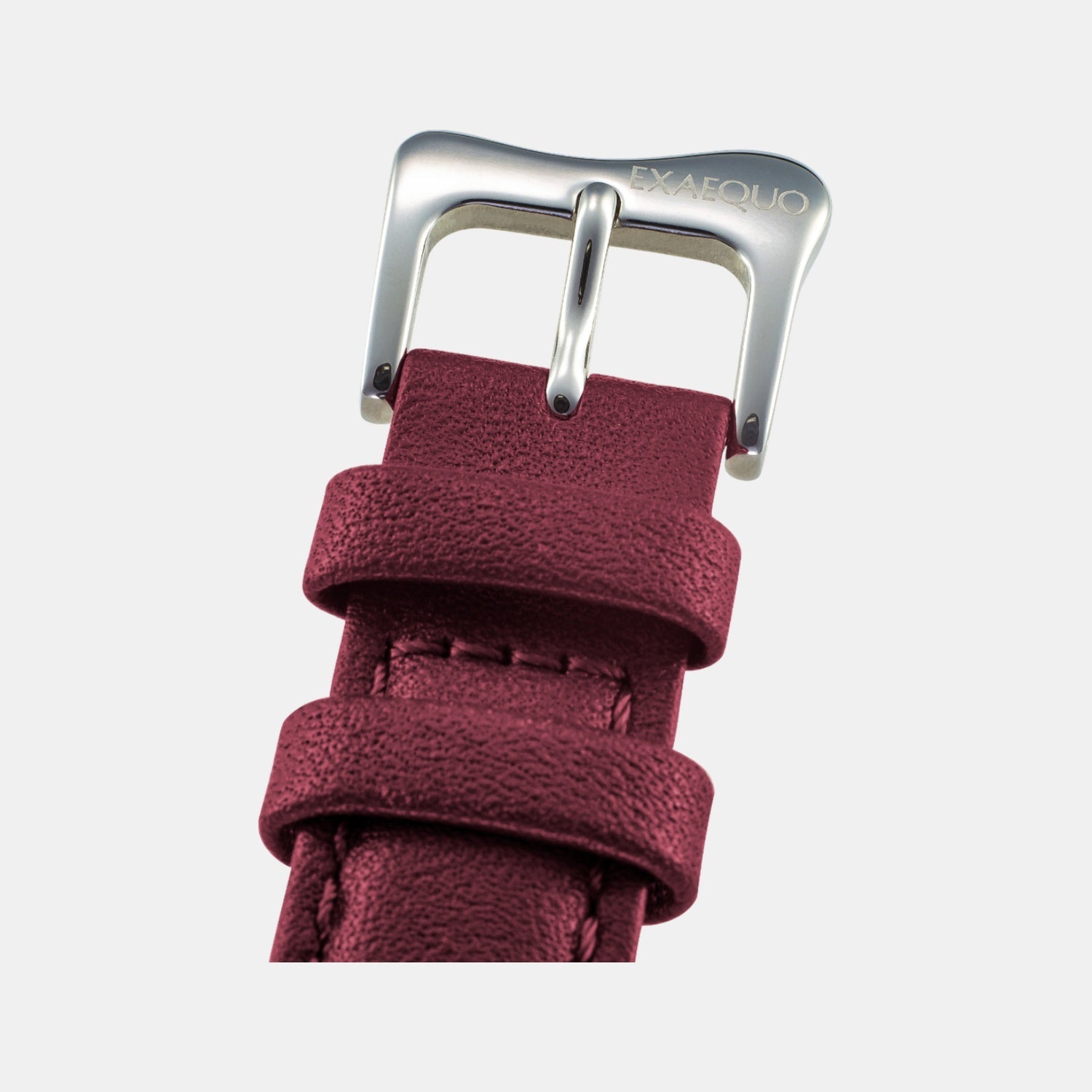 Exaequo Classic Unisex Quartz Burgundy Dial Analog Leather Watch EX0001.0006 - view 4