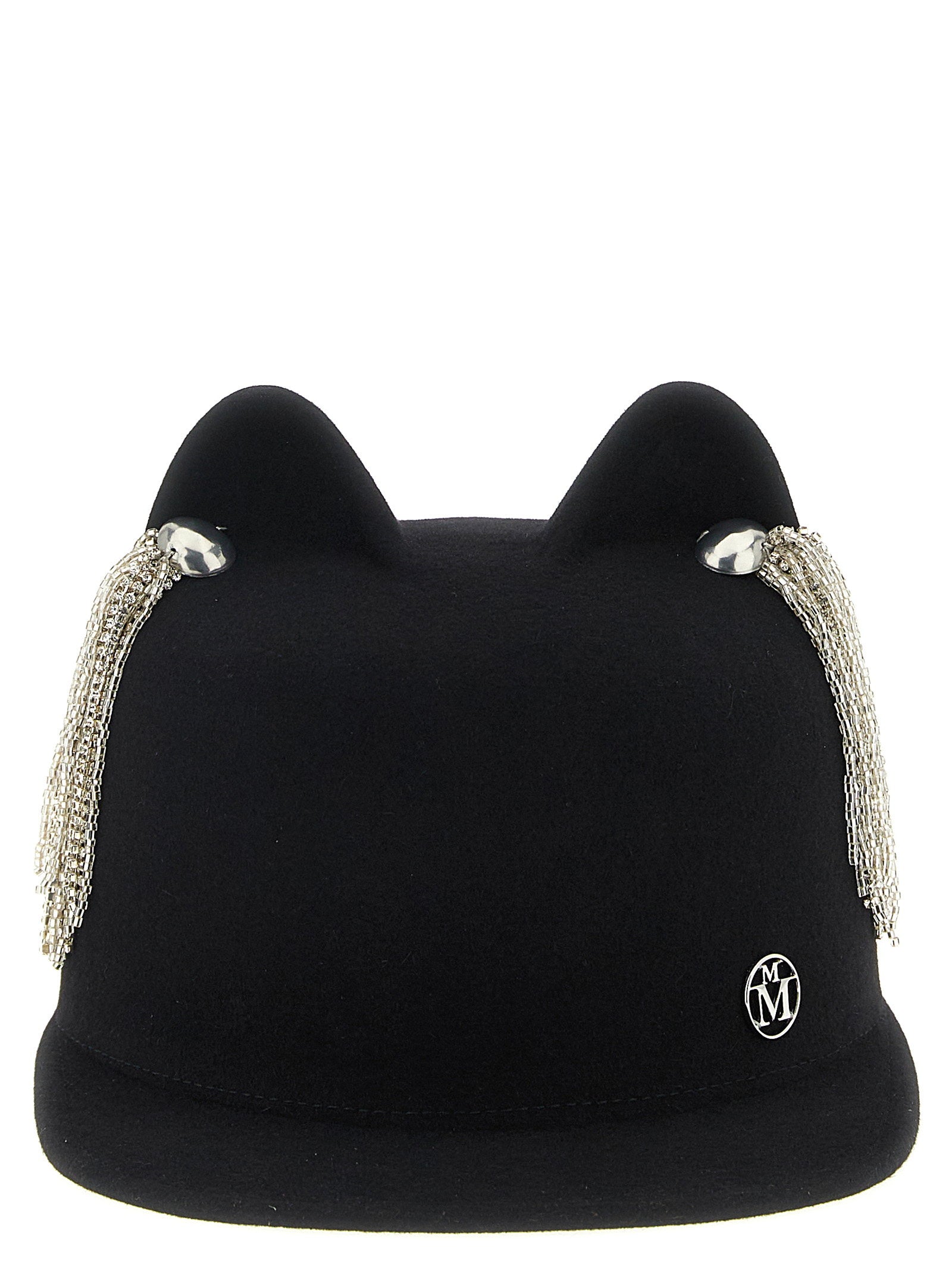 Maison Michel Jamie Hat With Crystals – 100% wool felt