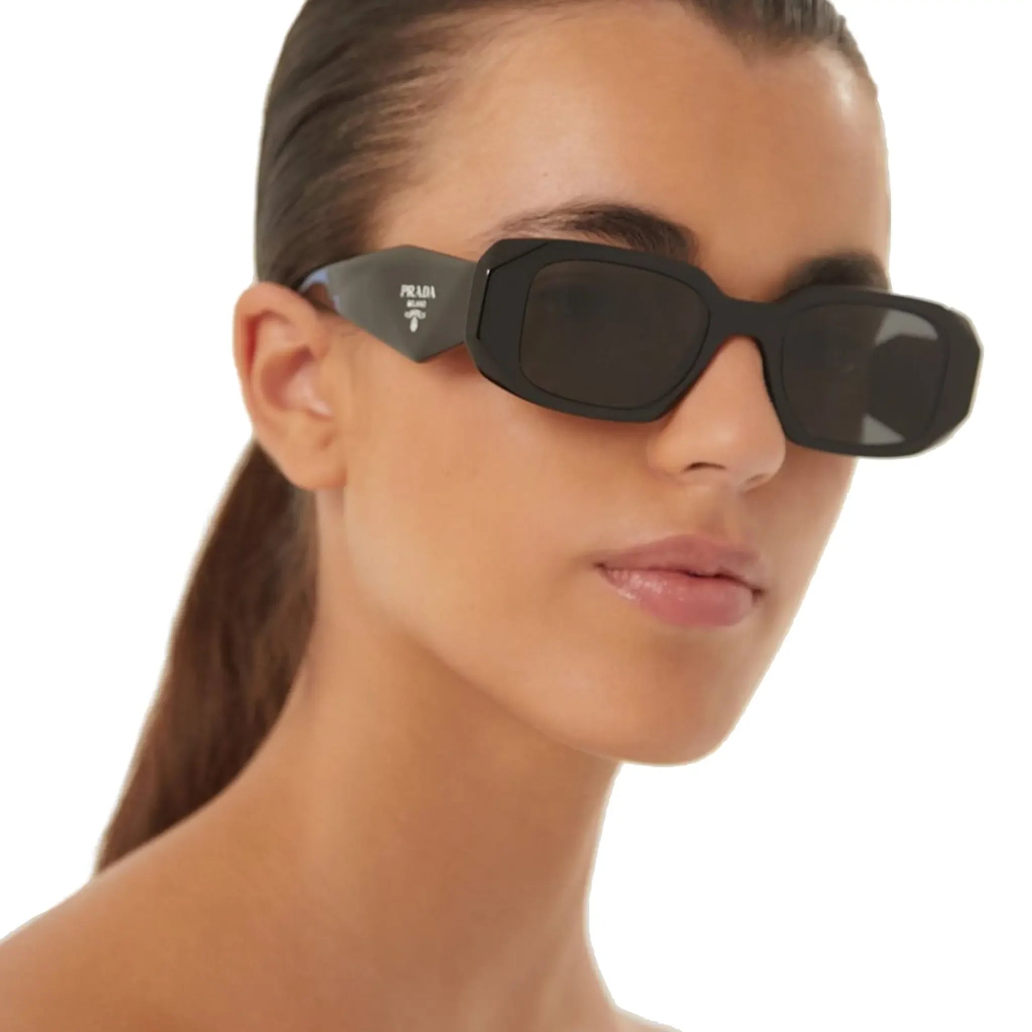 Prada PR 17WS 1AB5S0 Symbole Black Sunglasses - view 2