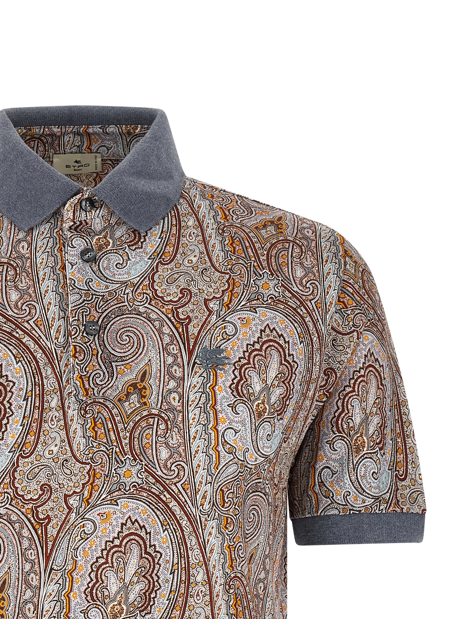 Etro Arnica Paisley Polo Shirt – 100% cotton - view 3