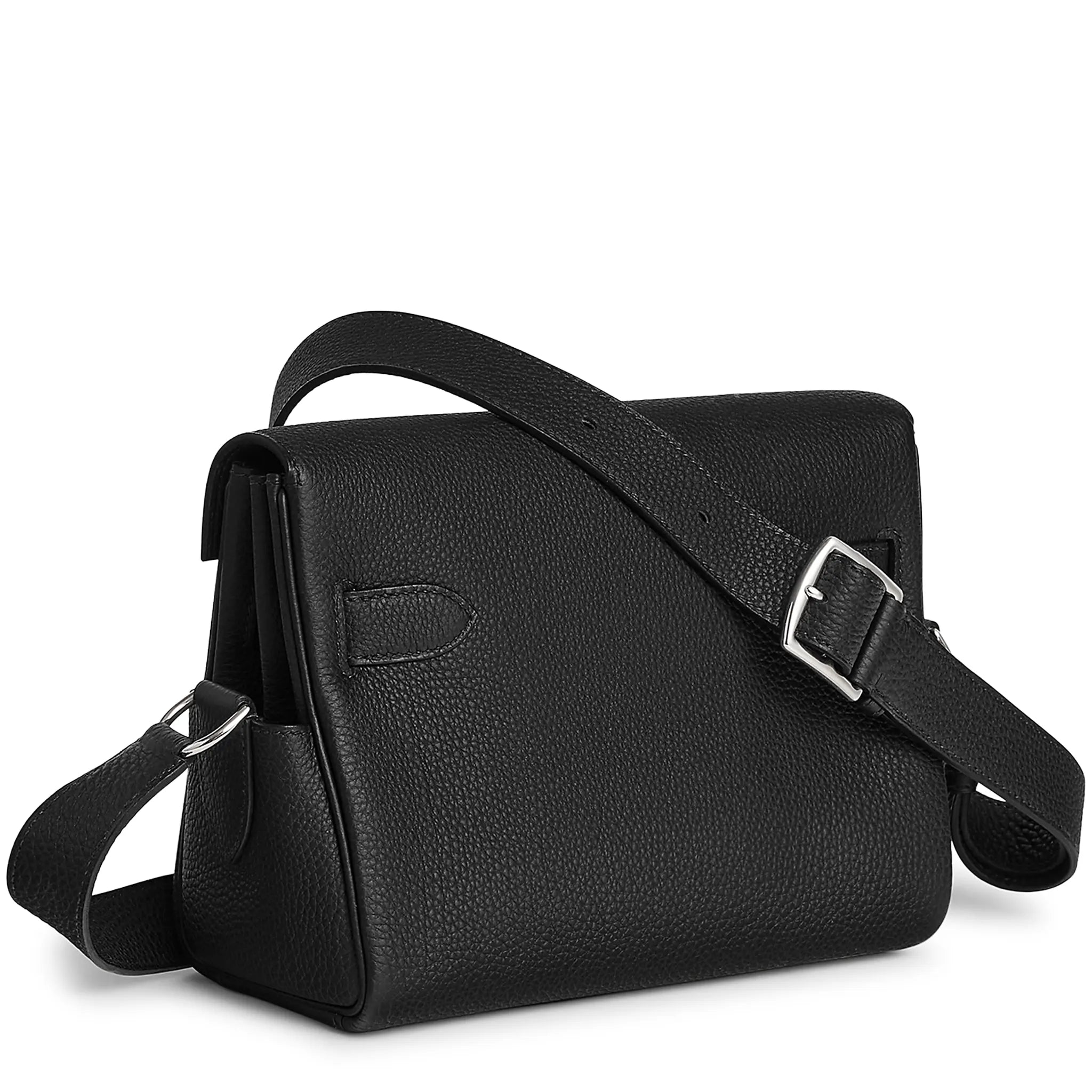 Hermès Paris Hermes Kelly Togo Calfskin Palladium Hardware Noir Messenger Bag - view 2