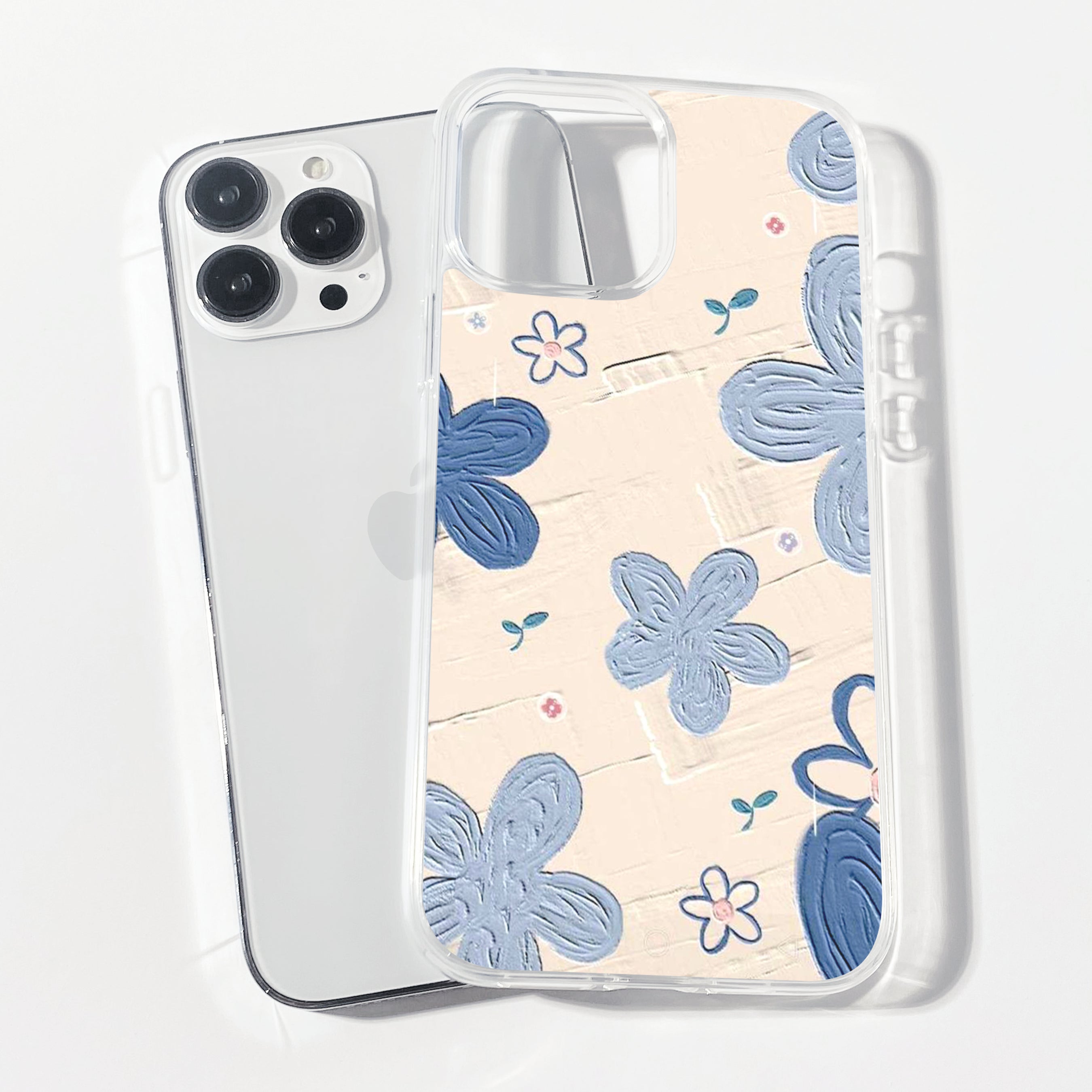 Casebasket Blue Belle Clear Silicone Phone Cover