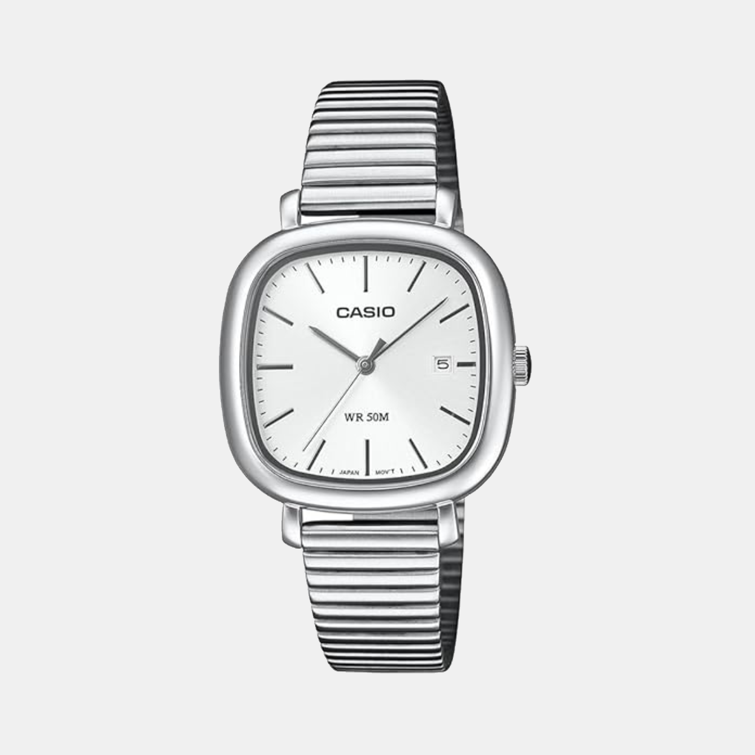 Casio Enticer Women Quartz Silver Dial Analog Stainless Steel Watch A2464