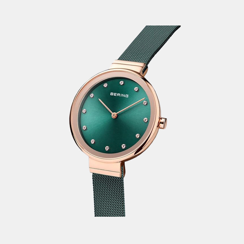 Bering Classic Women Green Analog Stainless Steel Watch 12034-868 - view 3