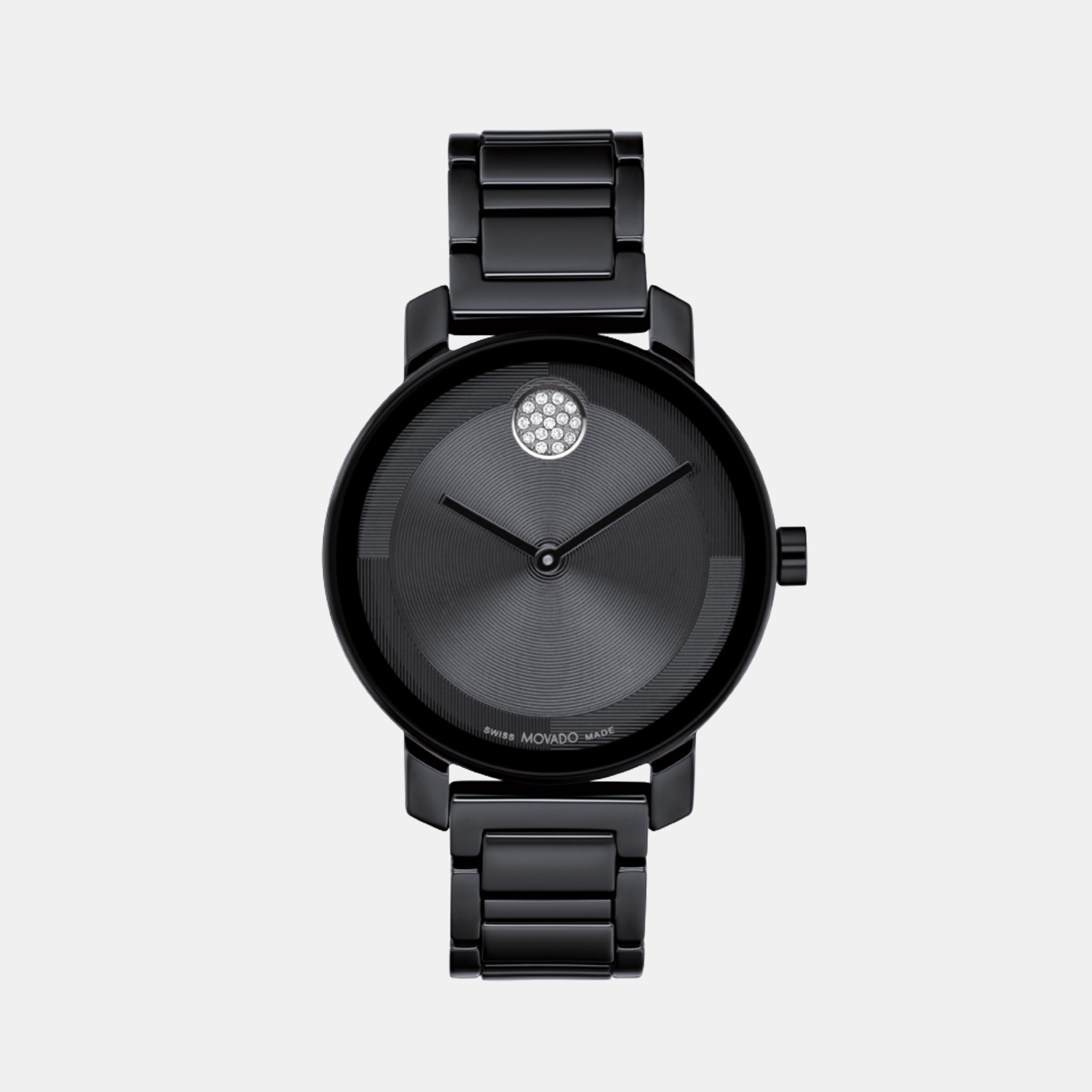 Movado Bold Evolution 2.0 Women Quartz Black Dial Analog Stainless Steel Watch 3601235