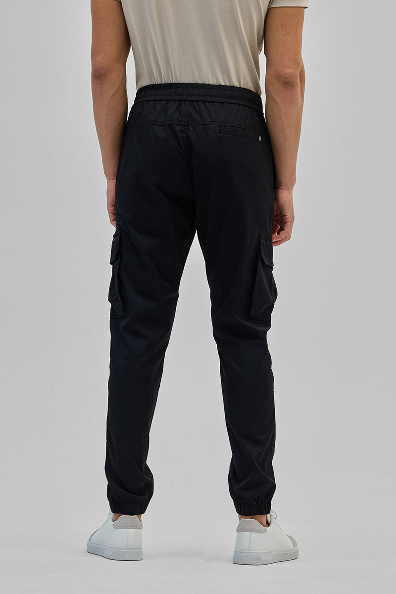 SNITCH Black 5 Pockets Slim Fit Joggers - view 7