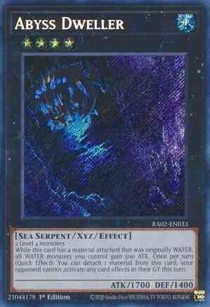 Yu-Gi-Oh! Abyss Dweller - RA02-EN033 - Secret Rare - 1st Edition