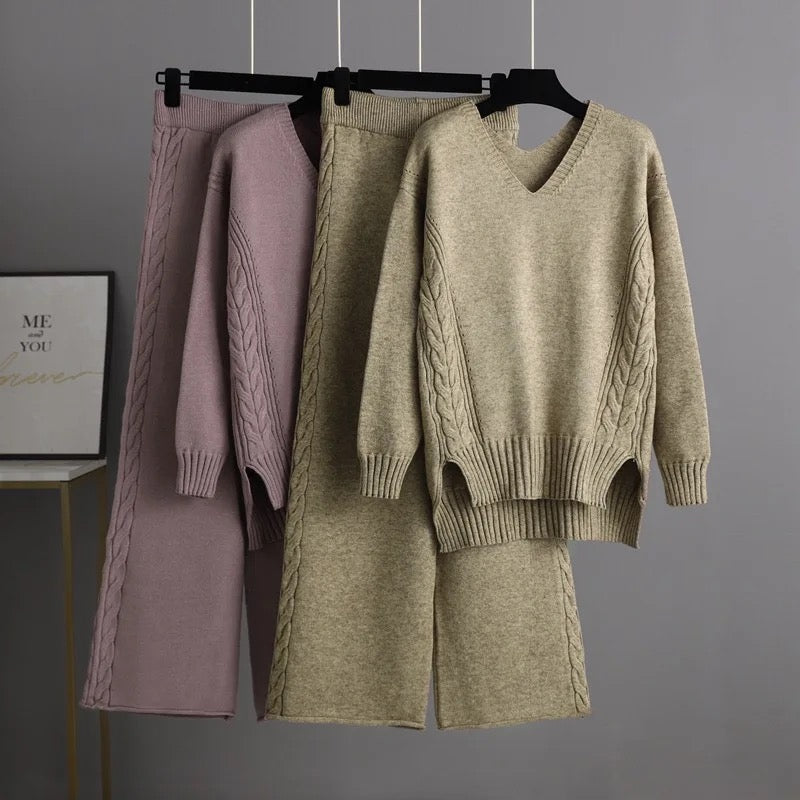 Alamode By Akanksha Leslie Luxe Winter Coord Set - Tracksuit
