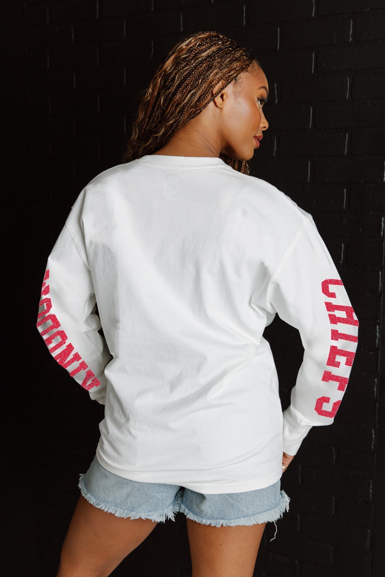 GC X NFL Kansas City Chiefs Game Plan Oversized Midweight Long Sleeve Tee - view 6