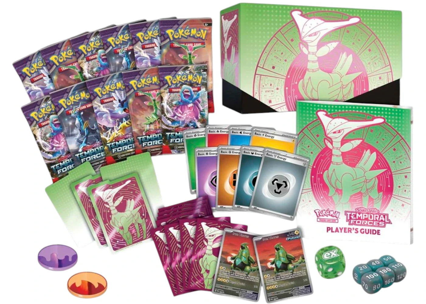 2024 Pokémon Scarlet & Violet Temporal Forces (Iron Leaves) Pokemon Center Elite Trainer Box - view 2