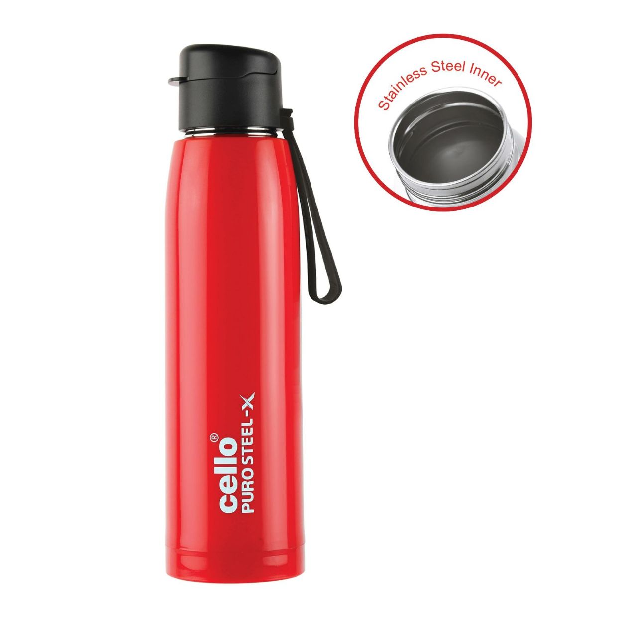 Cello Puro Steel-X Cooper 900 Water Bottle, 740ml - view 20
