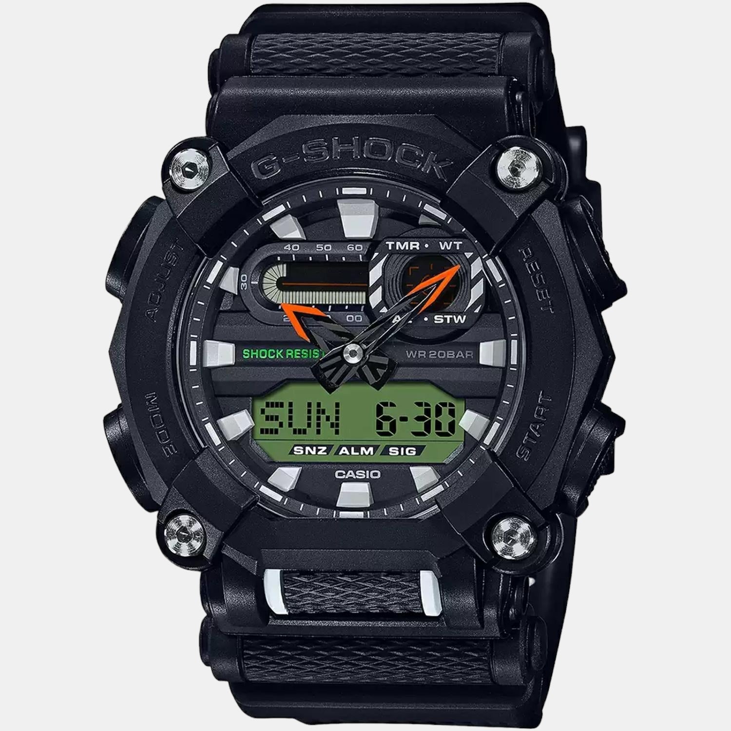 Casio G-Shock Men Quartz Black Dial Analog-Digital Resin Watch G1050 - view 2
