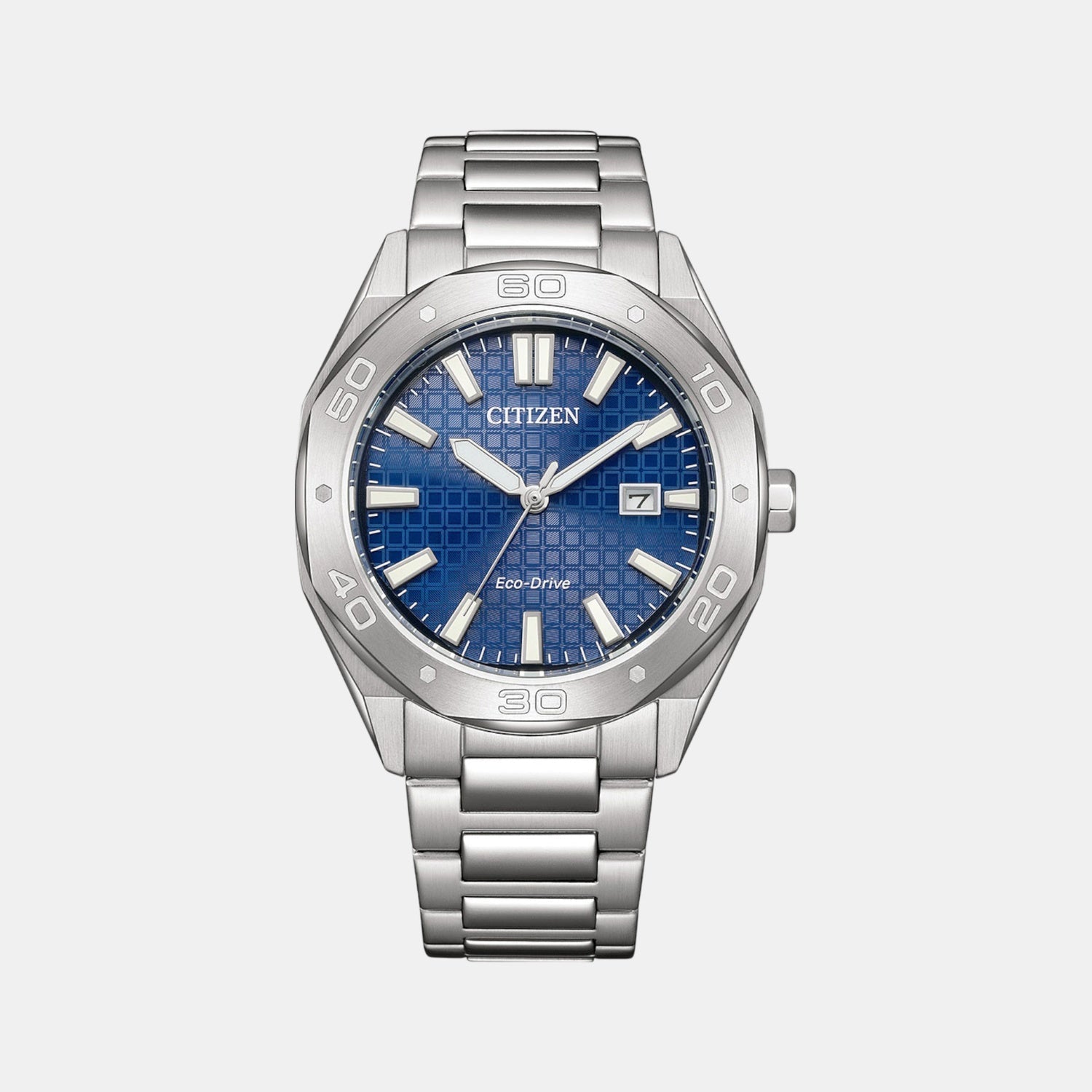 Citizen Eco-Drive Men Eco-Drive Blue Dial Analog Stainless Steel Watch BM7630-80L