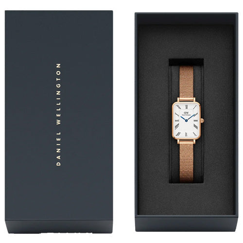Daniel Wellington Quadro Roman Numerals Melrose White Dial Women 26mm DW00100687 - view 4