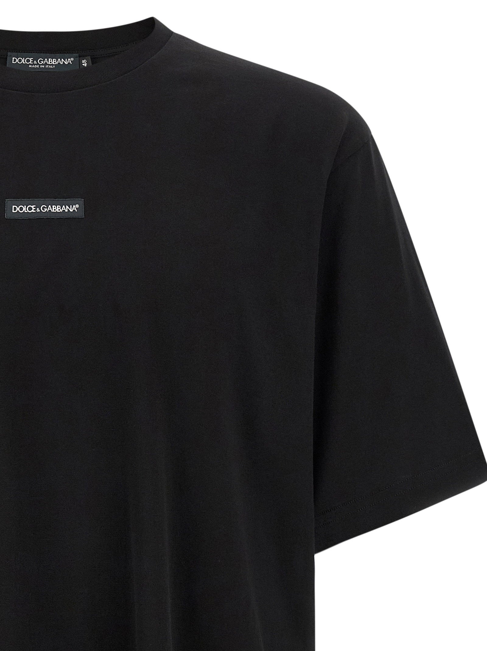 Dolce & Gabbana Logo Patch T-shirt – 100% cotton - view 3