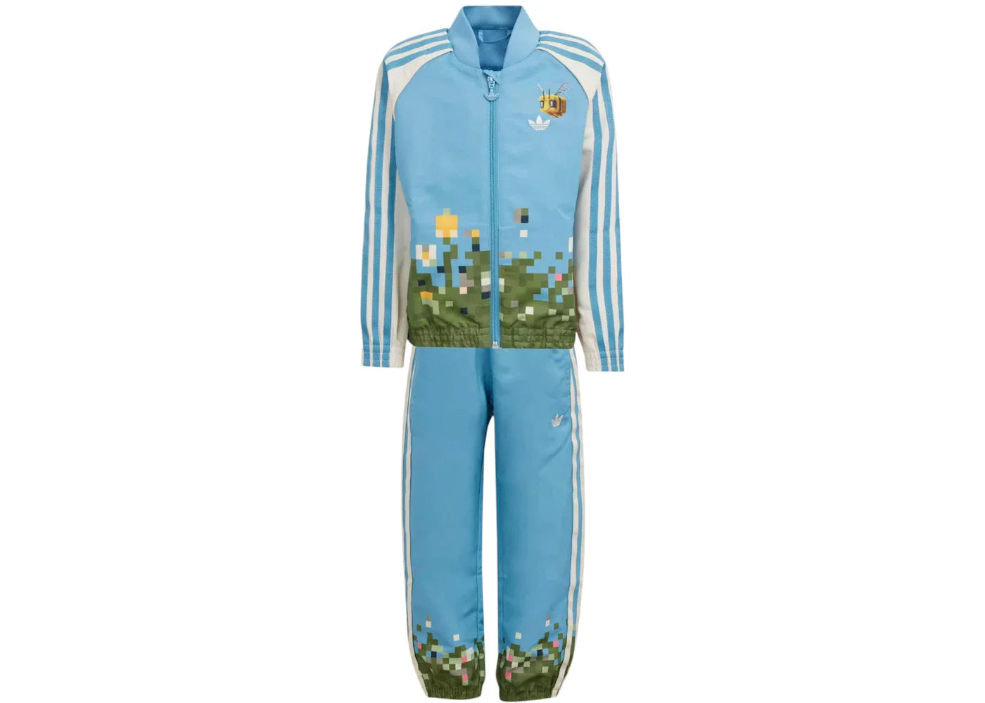 adidas Originals x Minecraft Track Suit Set Hazy Blue/Wonder White