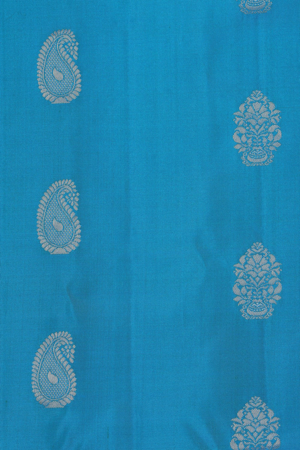 Kalanjali Gadwal Silk Blue Saree – Women's - view 2