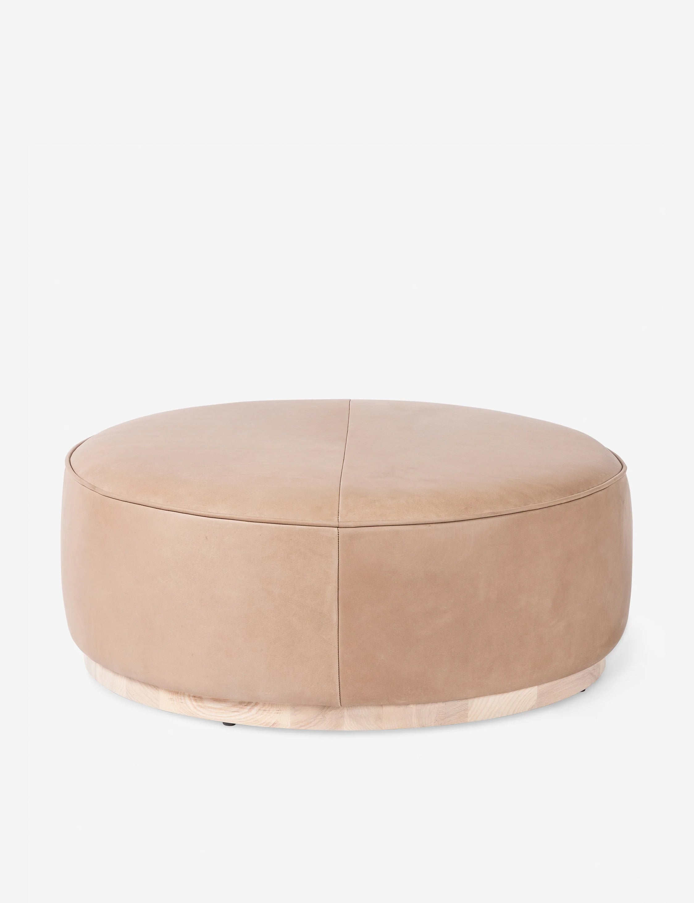 Lulu and Georgia Aldora Round Ottoman - view 2